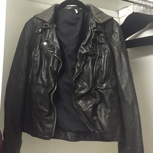 Free People Vegan Leather jacket