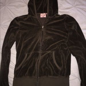 Brown juicy couture zip up hoodie