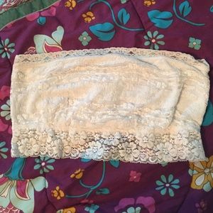 White Lace Free People Bandeau