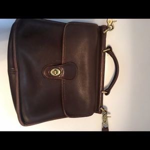 Vintage Coach Dark Brown Leather handbag