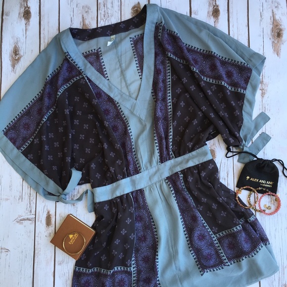 New Free People Chiffon boho chiffon dress