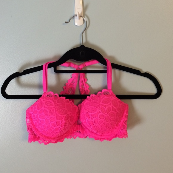 Front close Pink bra