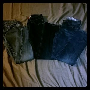 Lot of 3 girls jeans