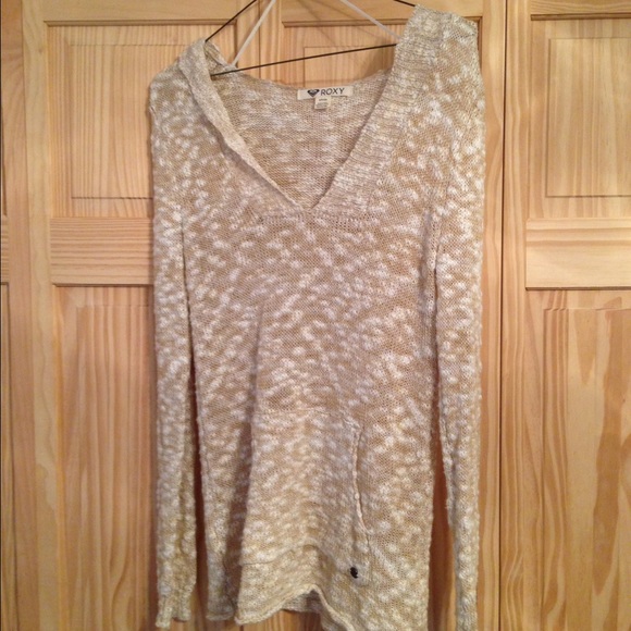 ROXY knot hooded sweater