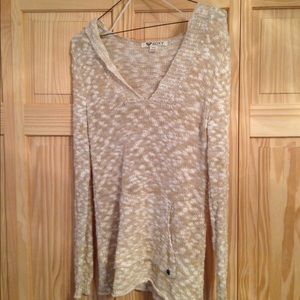 ROXY knot hooded sweater