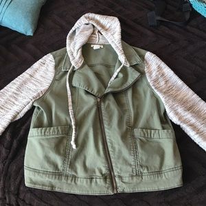 Green and grey jacket