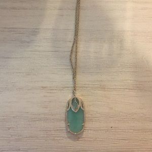 Chalcedony Color Bar Custom Kendra Long Necklace