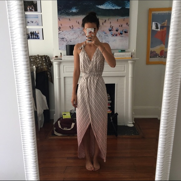 Gypsy tulip ombré wrap dress