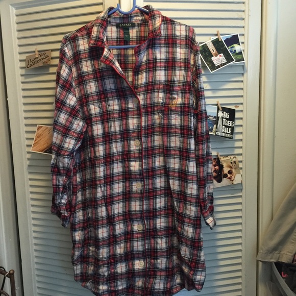 Ralph Lauren Plaid Sleep Shirt