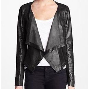 TROUVÉ // DRAPED LEATHER JACKET