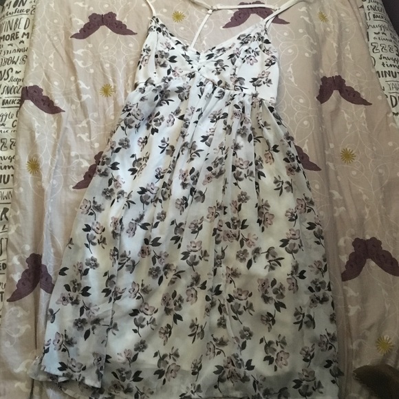 White floral dress