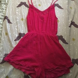 Hot Pink Romper