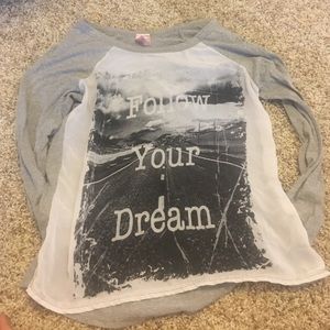 Follow your dreams cute long sleeve!!