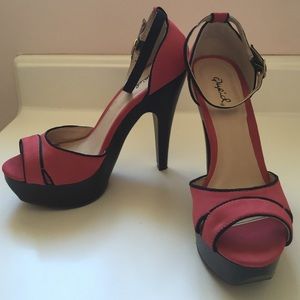Platform Peep Toe Heels
