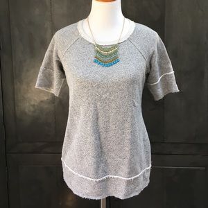 Scoop neck maternity sweater