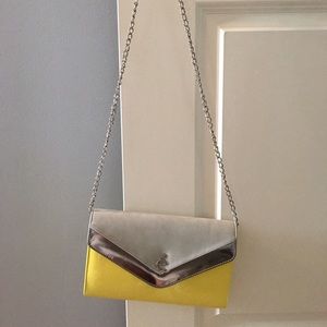 New Yellow Clutch handbag