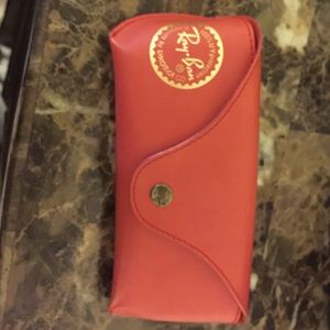 Ray ban white and gold glasses