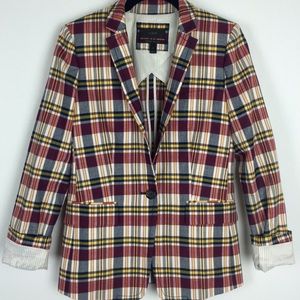 Jcrew Plaid Regent Blazer
