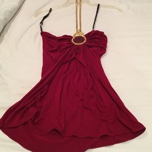 Red off  top w/ chain by Sky
