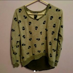 Grey skull sweater