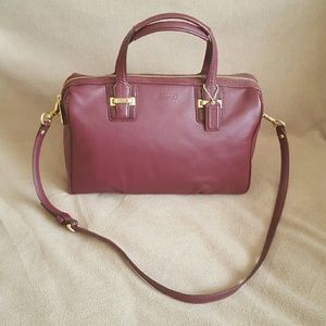 Coach Taylor leather Bordeaux satchel