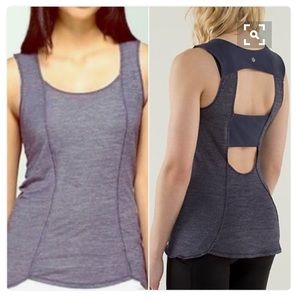 Lululemon Run Righteous Green Open Back Tank