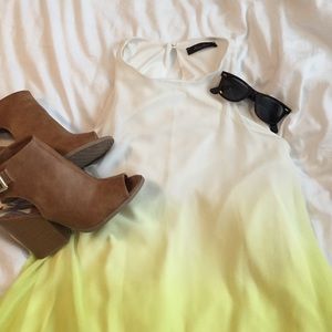 Ombré chiffon dress