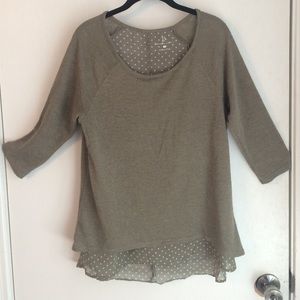 New York & Company Double Layer Light Knit Sweater