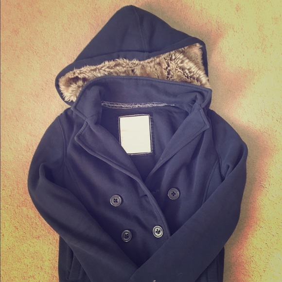 AE Navy fleece/pea coat!
