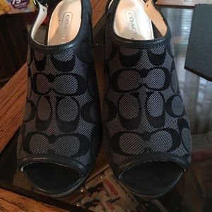 Coach shoes with open toe