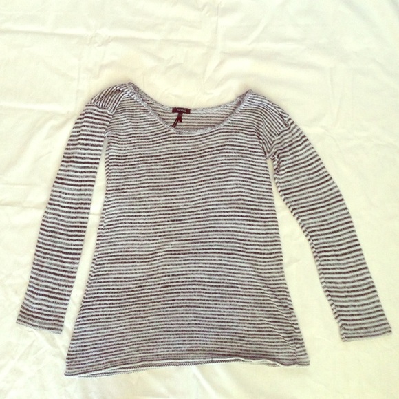 Striped knit sweater