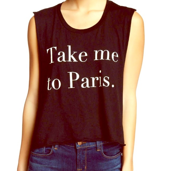Wildfox Tops - Wildfox Take Me To Paris tee