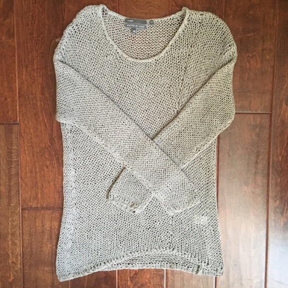 Vince Sweaters - VINCE Mesh Uneven Hem Sweater ❗️Final Price❗️