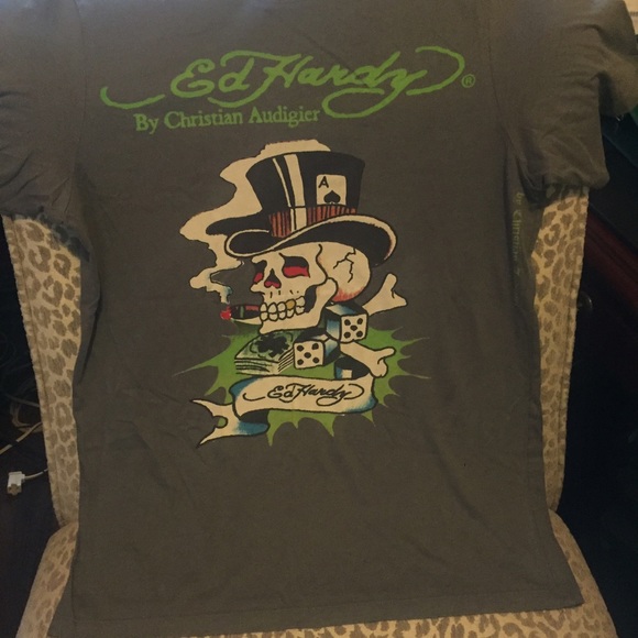 Ed Hardy t-shirt sz L