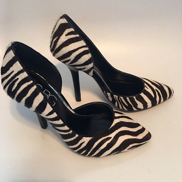 BCBG zebra heels