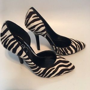 BCBG zebra heels