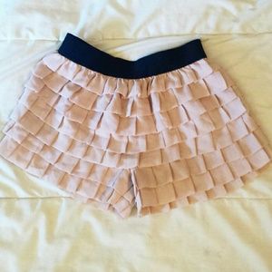 Blush Ruffle Shorts