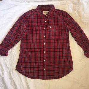 Red patterned flannel