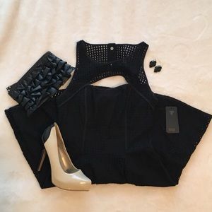 Guess- Black Mesh Dress