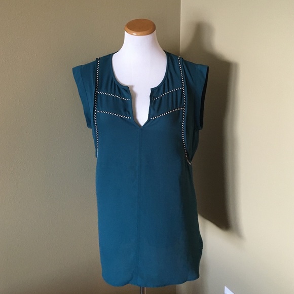 J. Crew Tops - Gorgeous JCrew Peacock Blue Tunic