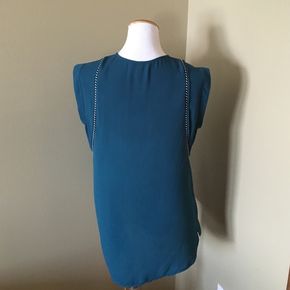 Gorgeous JCrew Peacock Blue Tunic - Picture 3 of 4