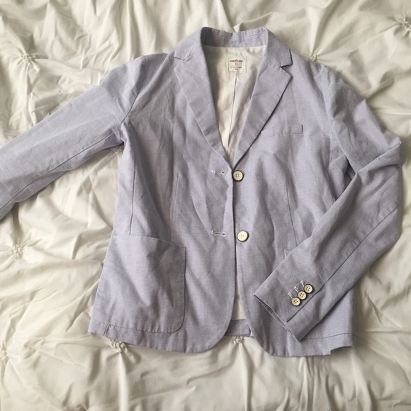GAP Blue/White Blazer Seersucker