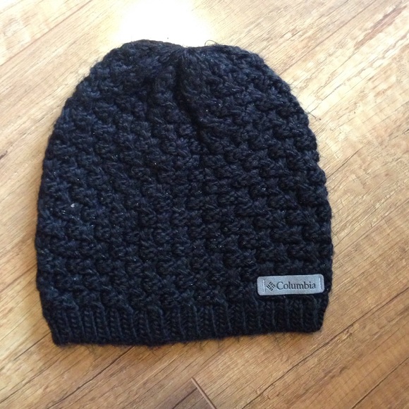 Black sparkle Columbia hat