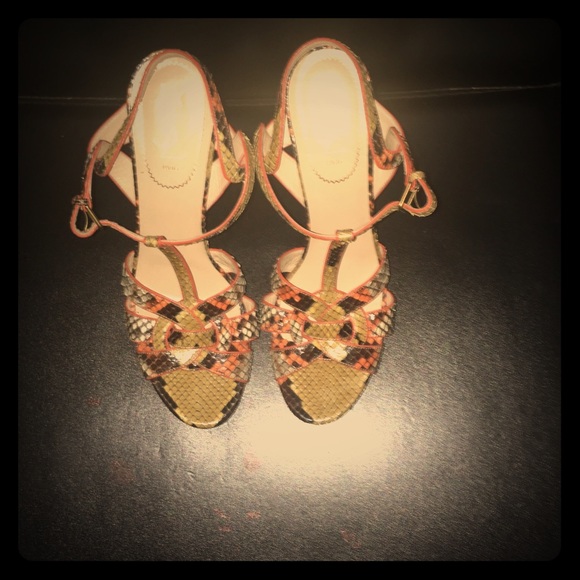 Ysl multi colored Python heel size 42/12