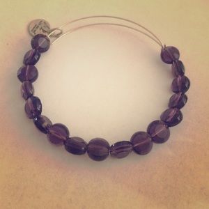 amathyst jet luxe beaded bangle
