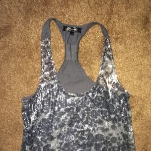 Lepord sequenced racer back top