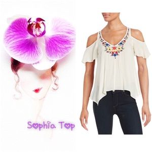 Boho Cold Shoulders  Top