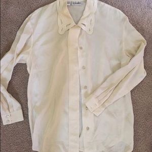 100% silk sheer blouse