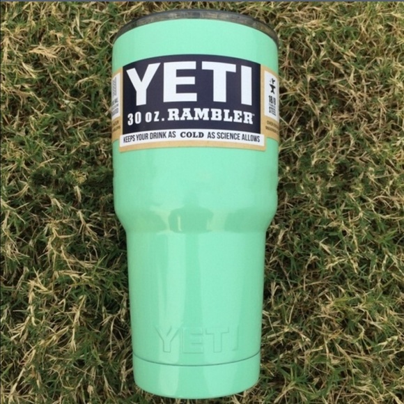 30 oz mint Yeti Rambler