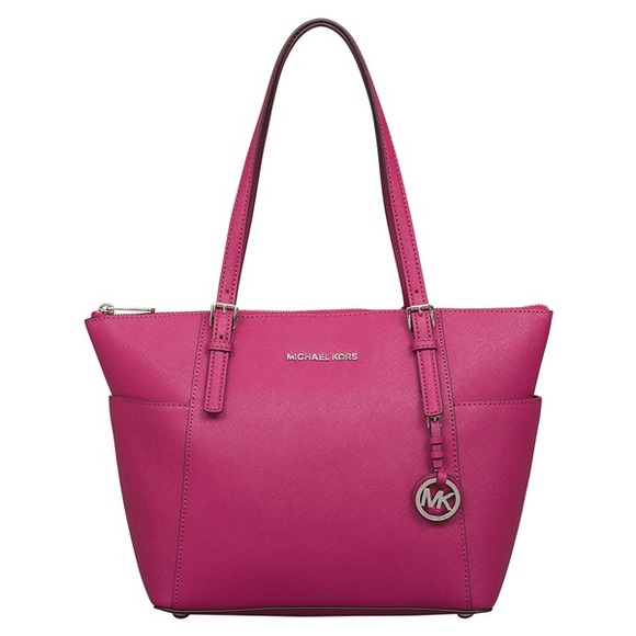 Michael Kors Jet Set Tote with gold tone hardware